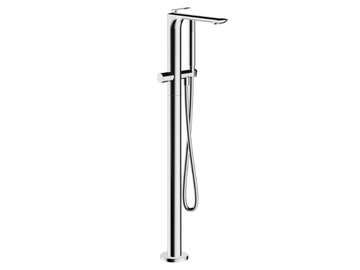 FOIL CRIFL189 - Floor standing single handle bathtub mixer with hand shower by CRISTINA Rubinetterie - view 2